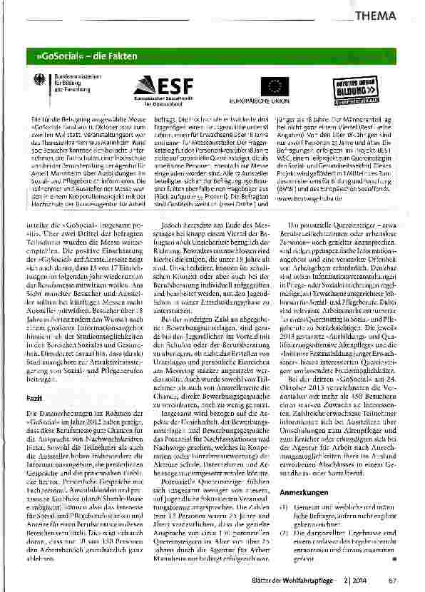 Vorschauseite 2: Eine Messe für Soziales und Pflege