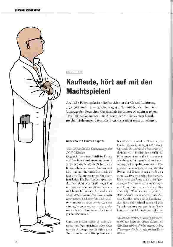 Vorschauseite 1: Kaufleute, hört auf mit den Machtspielen!