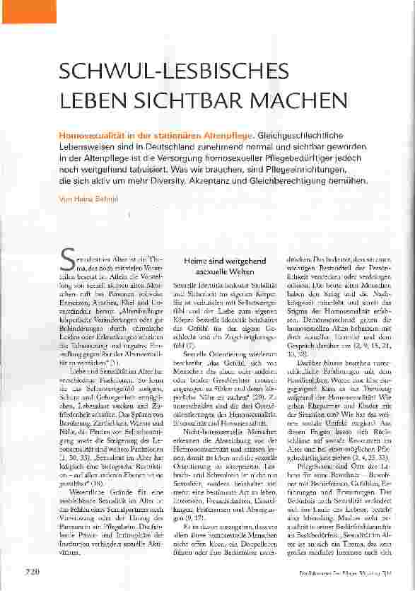 Vorschauseite 1: SCHWUL-LESBISCHES LEBEN SICHTBAR MACHEN