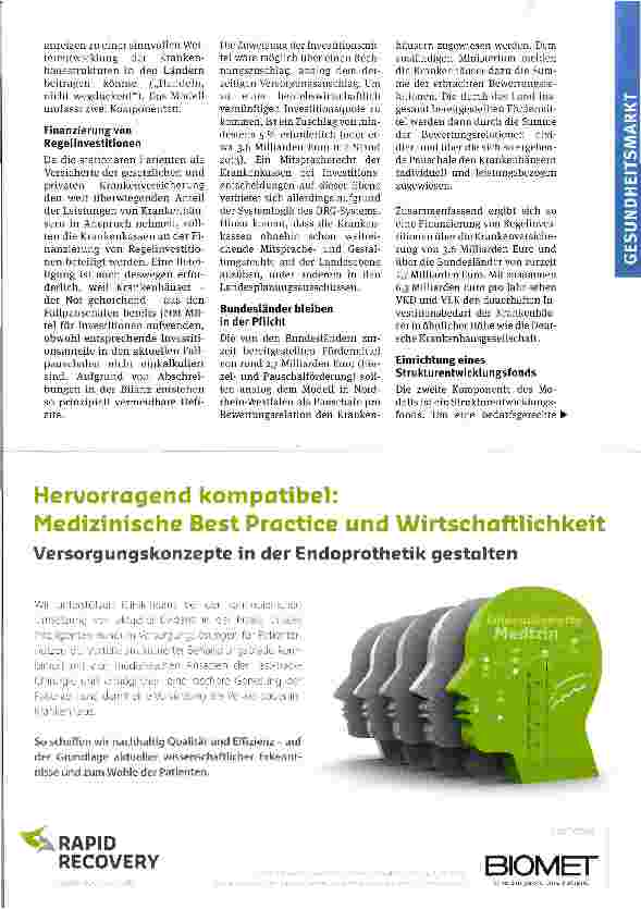 Vorschauseite 2: Double Bind des Gesetzgebers Wie Krankenhäuser krank werden -Teil 2