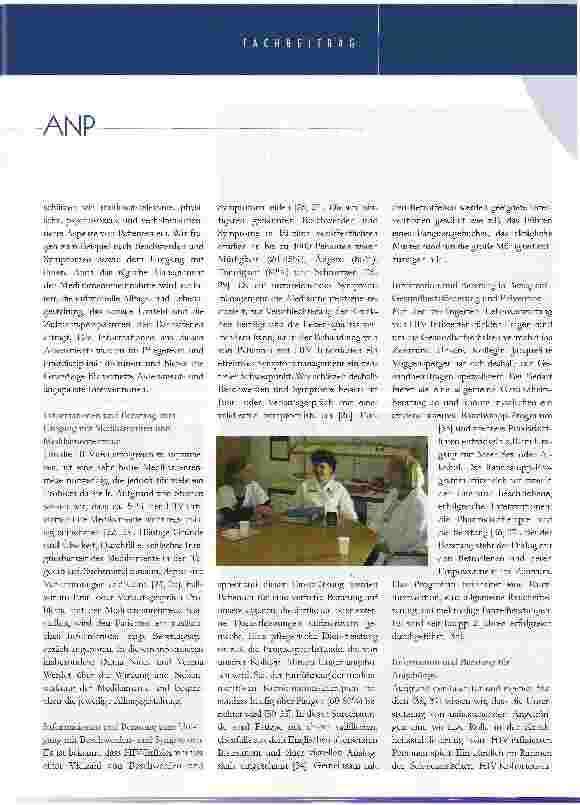 Vorschauseite 4: die einführung von erweiterter, wirksamer pflege im bereich HIV/AIDS