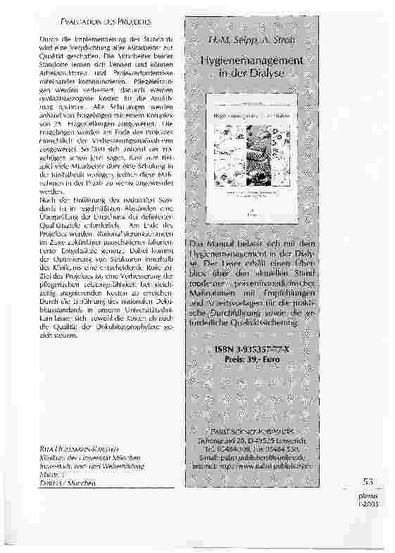 Vorschauseite 4: IMPLEMENTIERUNG DES NATIONALEN DEKUBITUSSTANDARDS AM KLINIKUM DERUNIVERSITÄT MÜNCHEN