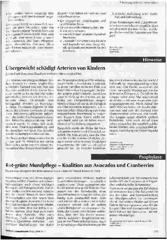 Vorschauseite 2: Anforderungen an die Pflege aus der Sicht der jungen Patienten