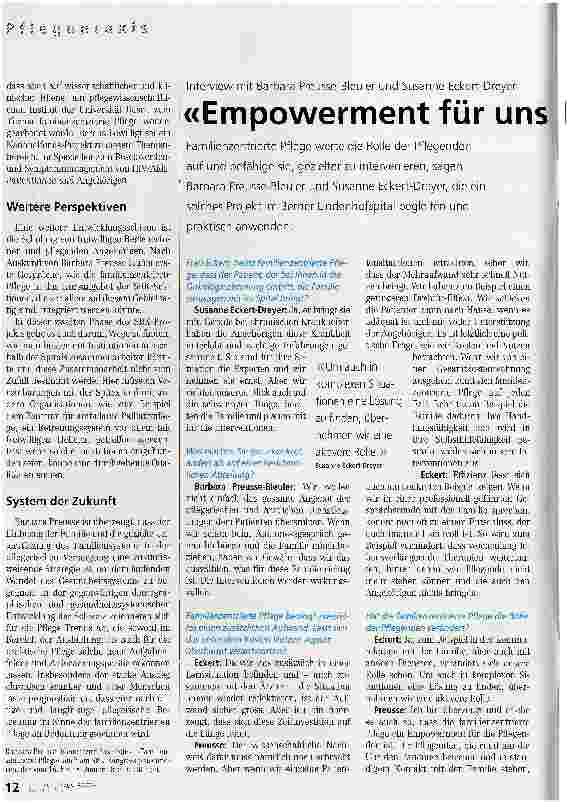 Vorschauseite 3: Die Angehörigen sind die Experten - Familienzentrierte Pflege