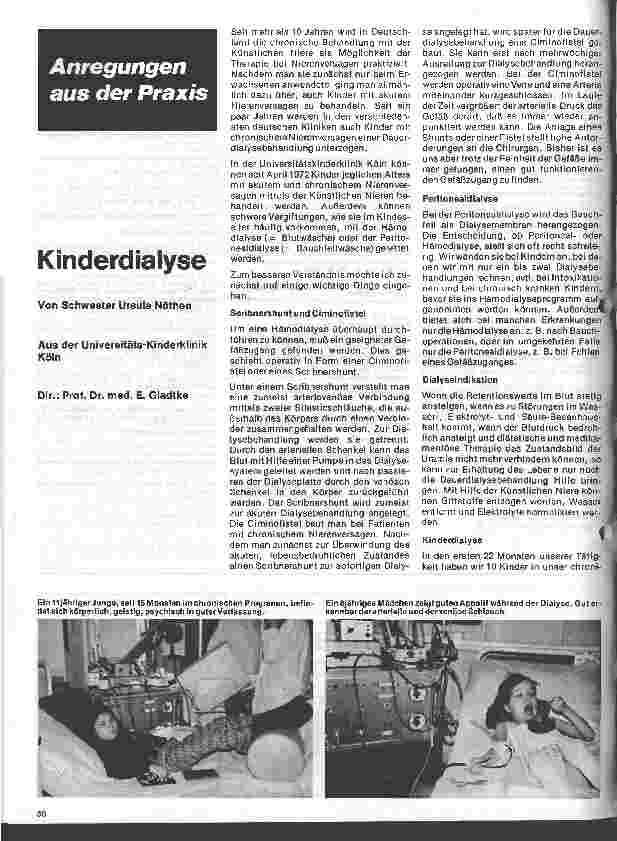 Vorschauseite 1: Kinderdialyse