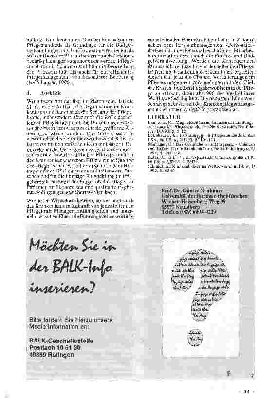Vorschauseite 6: Umsetzung des GesundheitsStrukturGesetzes und Herausforderungen für das Pflegemanagement