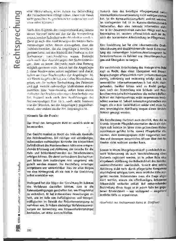 Vorschauseite 6: Kontrollund Kommunikationspflichten in der Altenpflege
