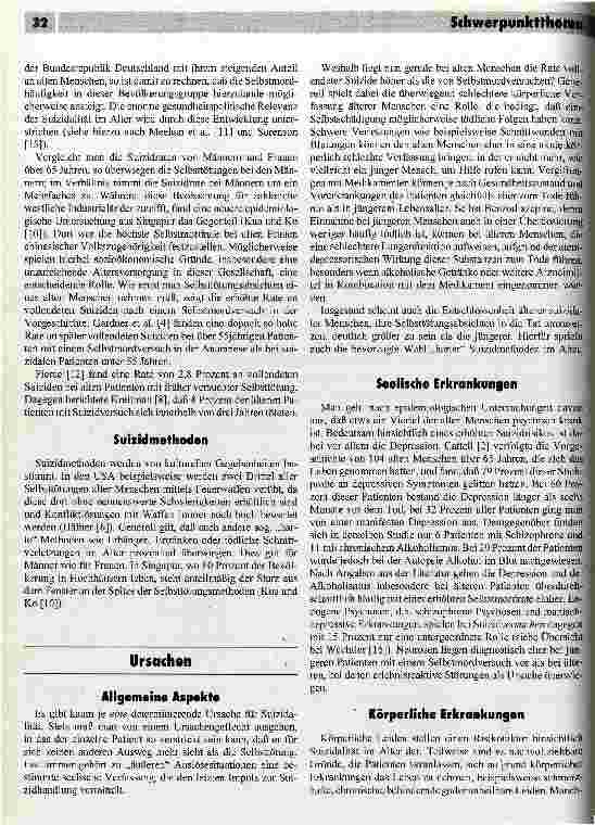 Vorschauseite 2: Suizidalität im Alter