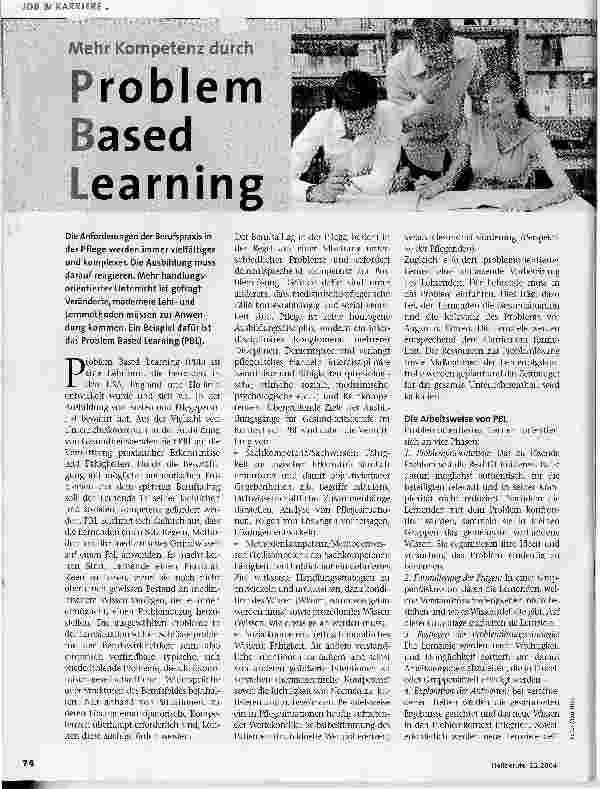 Vorschauseite 1: Mehr Kompetenz durch Problem Based Learning