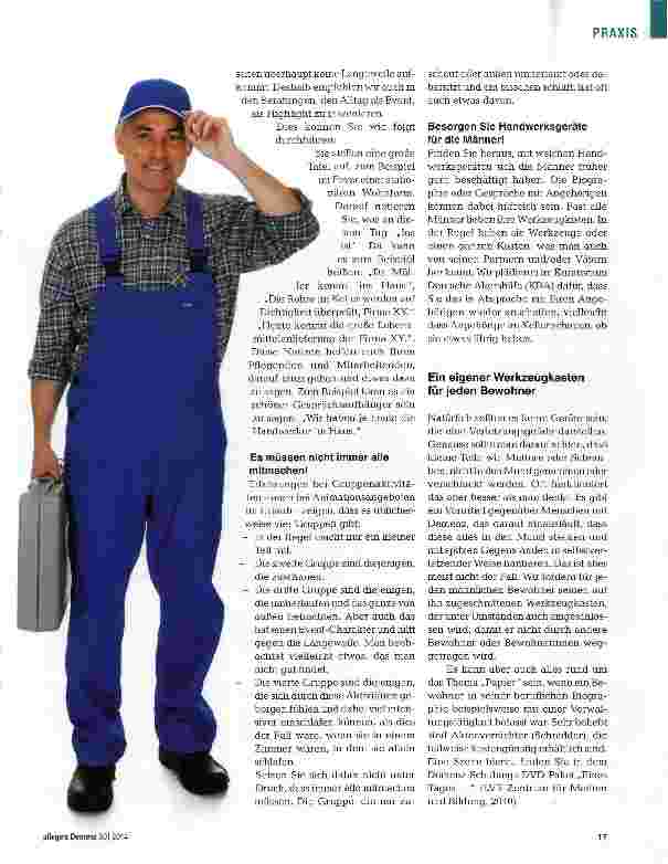 Vorschauseite 2: Der Hausmeister ist der wichtigste Mann für meinen Vater