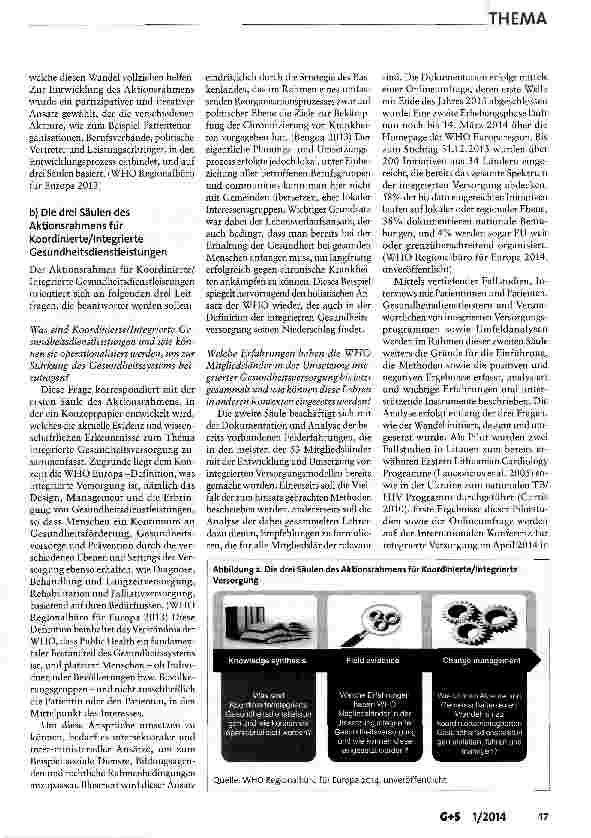 Vorschauseite 4: Neue Ansätze für die Integrierte Versorgung in der WHO Europaregion