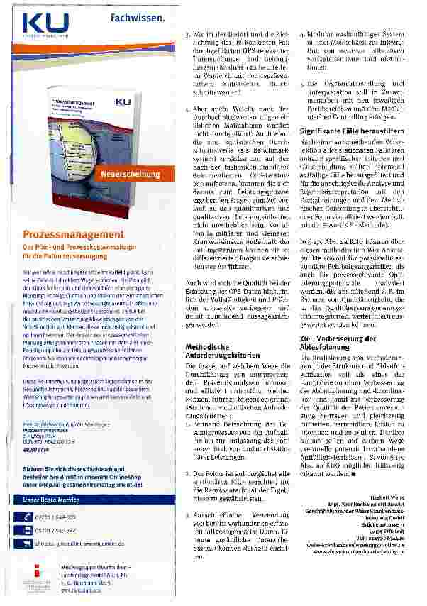 Vorschauseite 2: Zufriedene Patienten und dabei trotzdem Kosten senken