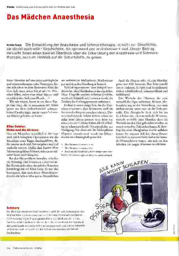 Vorschauseite 1: Das Mädchen Anaesthesia