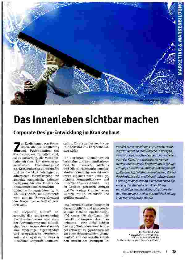 Vorschauseite 1: Das Innenleben sichtbar machen