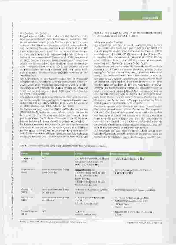 Vorschauseite 4: Wirksamkeit von betätigungsorientiertem Schreibtraining bei Kindern mit Handschriftproblemen ein systematisches Review