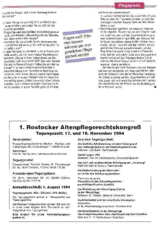 Vorschauseite 3: Schlüssel zur Realität Traumarbeit als Zugangsmöglichkeit zur Erlebniswelt älterer Menschen