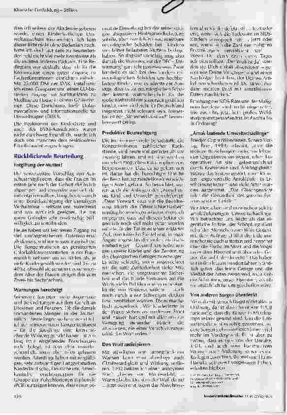 Vorschauseite 2: Schadstoffe und Rückstände in der Säuglingsnahrung