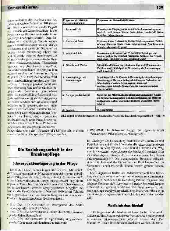 Vorschauseite 3: Therapeutische Aufgabe und Beziehungsarbeit in der Krankenpflege