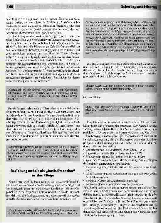 Vorschauseite 4: Therapeutische Aufgabe und Beziehungsarbeit in der Krankenpflege