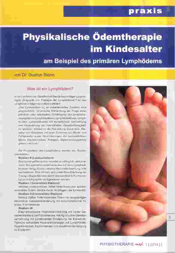Vorschauseite 1: Physikalische Ödemtherapie im Kindesalter