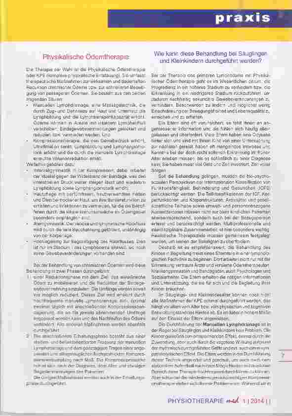 Vorschauseite 3: Physikalische Ödemtherapie im Kindesalter