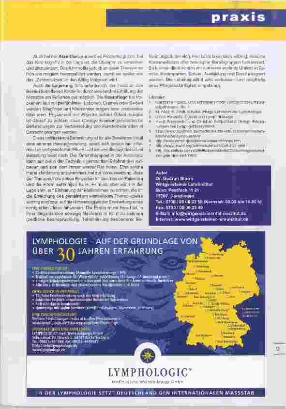 Vorschauseite 5: Physikalische Ödemtherapie im Kindesalter