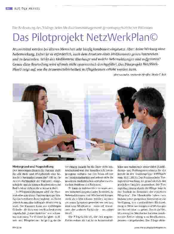 Vorschauseite 1: Das Pilotprojekt NetzWerkPlan©