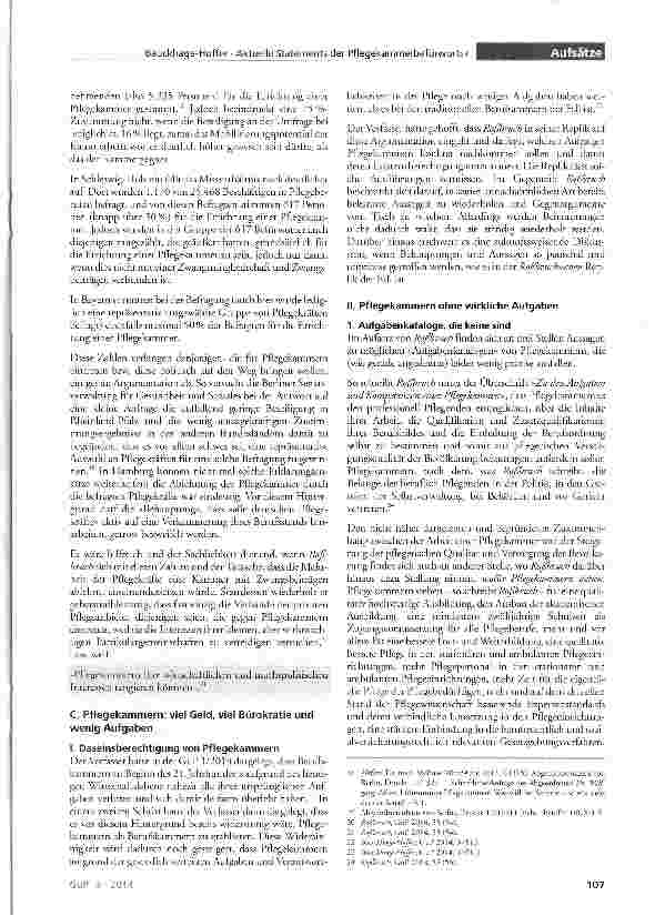 Vorschauseite 3: Aktuelle Statements der Pflegekammerbefürworter Polemik statt Argumente