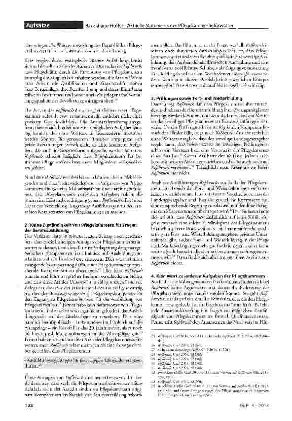 Vorschauseite 4: Aktuelle Statements der Pflegekammerbefürworter Polemik statt Argumente