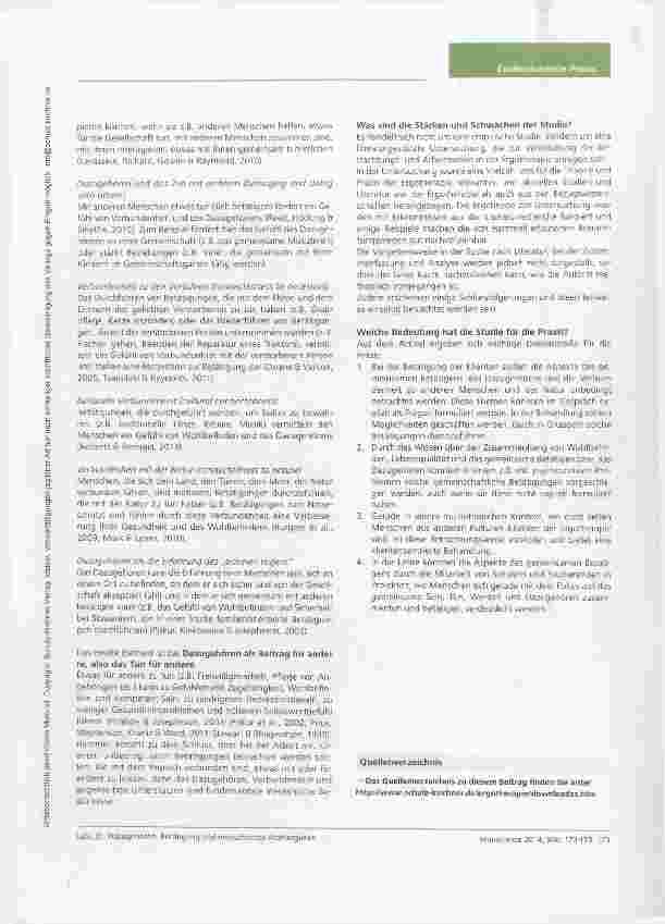 Vorschauseite 2: Nutzerfreundliche Studienzusammenfassung Dazugehören, Betätigung und menschliches Wohlergehen: Eine Untersuchung