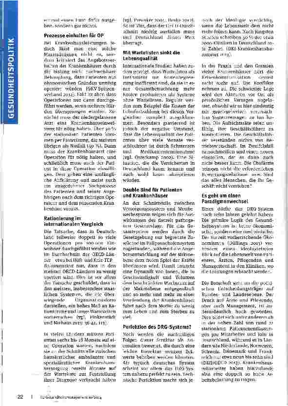 Vorschauseite 3: Double Bind des Gesetzgebers Wie Krankenhäuser krank werden -Teil 1