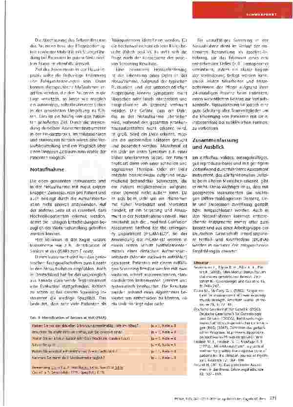 Vorschauseite 5: Assessment in der Geriatrie und Notaufnahme