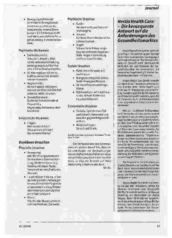 Vorschauseite 2: Schmerzmanual für Pflege von Dementen