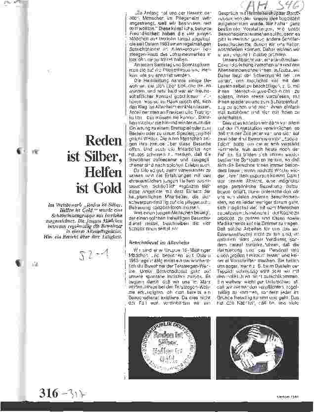 Vorschauseite 1: Reden ist Silber, Schweigen ist Gold