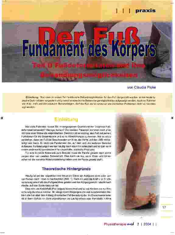 Vorschauseite 1: Der Fuß Teil II