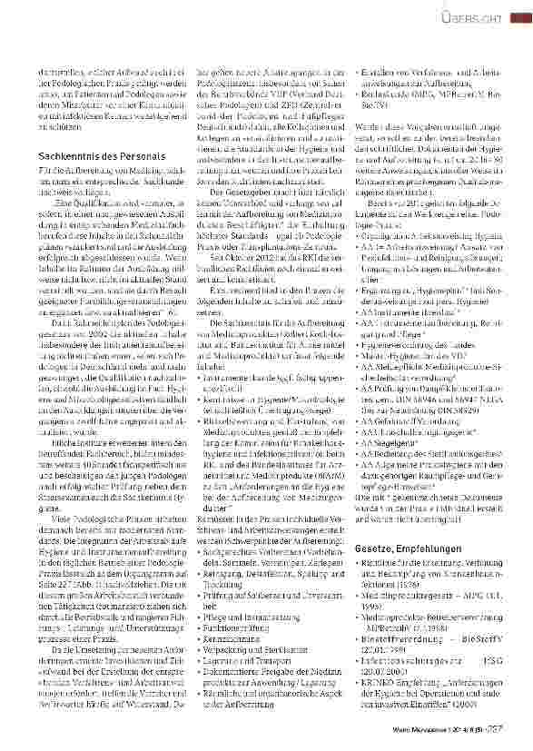 Vorschauseite 2: Hygiene in der podologischen Praxis -Am Beispiel der Aufbereitung von Medizinprodukten