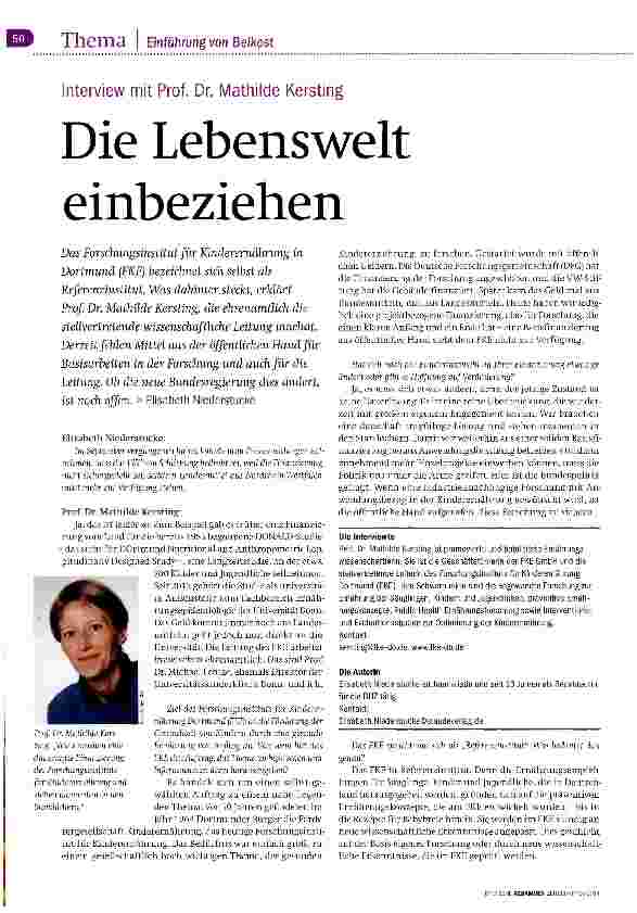 Vorschauseite 1: Die Lebenswelt einbeziehen