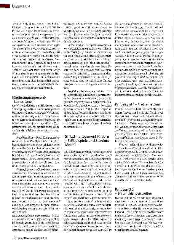 Vorschauseite 2: Leben mit chronischen Wunden - Selbstmanagement fördern