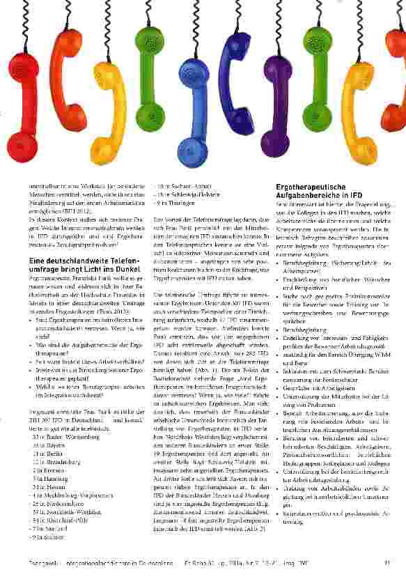 Vorschauseite 2: Integrationsfachdienste in Deutschland -ein Tätigkeitsfeld für Ergotherapeuten?