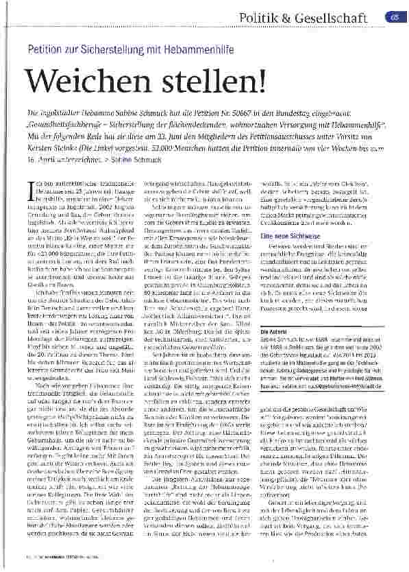Vorschauseite 1: Weichen stellen!