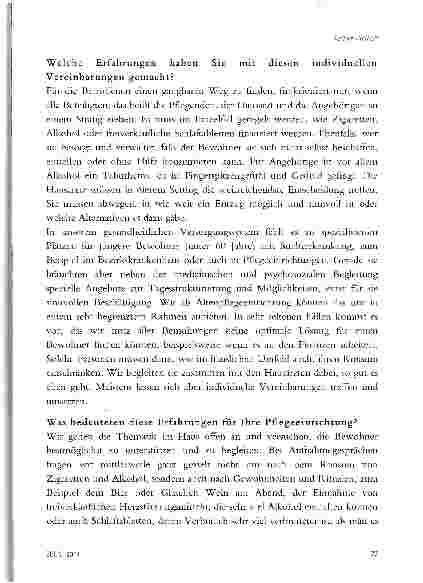 Vorschauseite 3: VORURTEILE GEGENÜBER SUCHT IM ALTER ABBAUEN -DIE GRUNDHALTUNG DER PFLEGENDEN VERÄNDERN