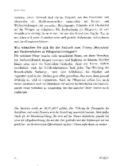 Vorschauseite 4: VORURTEILE GEGENÜBER SUCHT IM ALTER ABBAUEN -DIE GRUNDHALTUNG DER PFLEGENDEN VERÄNDERN