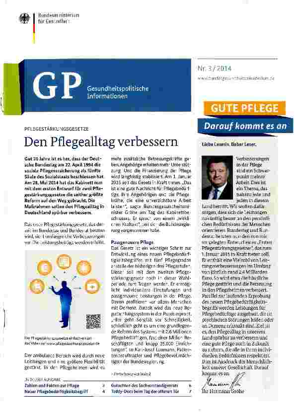 Vorschauseite 1: Den Pflegealltag verbessern