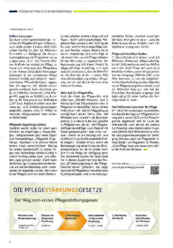 Vorschauseite 2: Den Pflegealltag verbessern