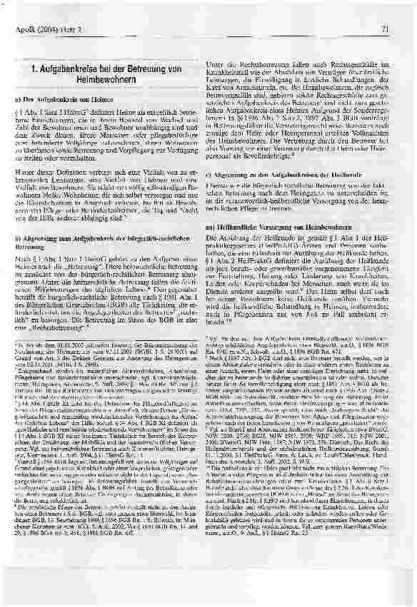 Vorschauseite 2: Funktion und Rechtsnatur von Verträgen zur Versorgung von Heimbewohnern mit Arzneimitteln nach § 12a ApoG