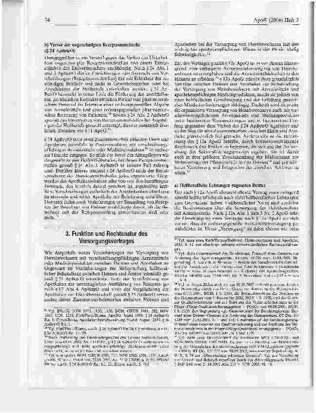 Vorschauseite 5: Funktion und Rechtsnatur von Verträgen zur Versorgung von Heimbewohnern mit Arzneimitteln nach § 12a ApoG