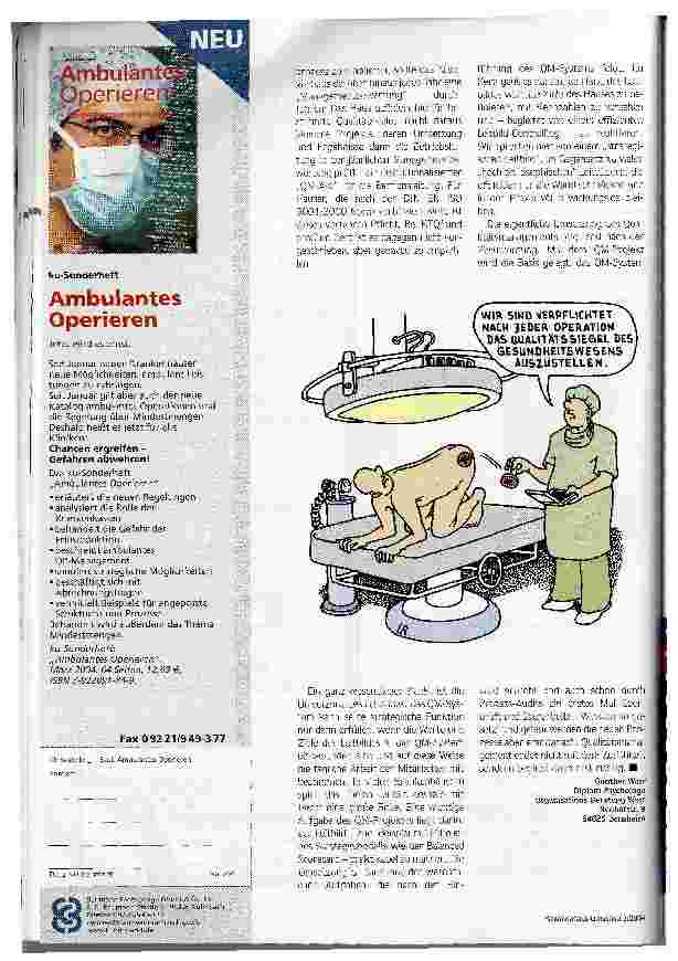 Vorschauseite 3: Die Zeit danach. Qualitätsmanagement fängt erst nach der Zertifizierung richtig an