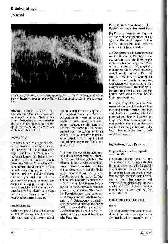 Vorschauseite 3: Welche klinische Bedeutung hat die ultraschallgezielte Feinnadelpunktion?