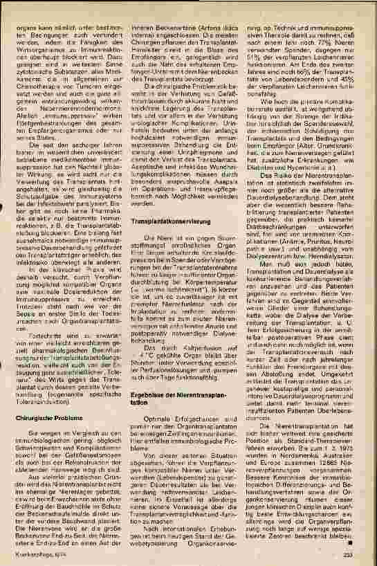 Vorschauseite 2: Über einige Fragen zum Problem der Organ-, speziell der Nierentransplantation