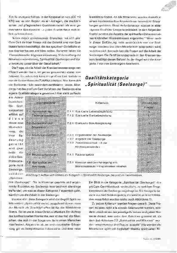 Vorschauseite 3: Seelsorge mit Brief und SiegelKann man Krankenhausseelsorge zertifizieren?